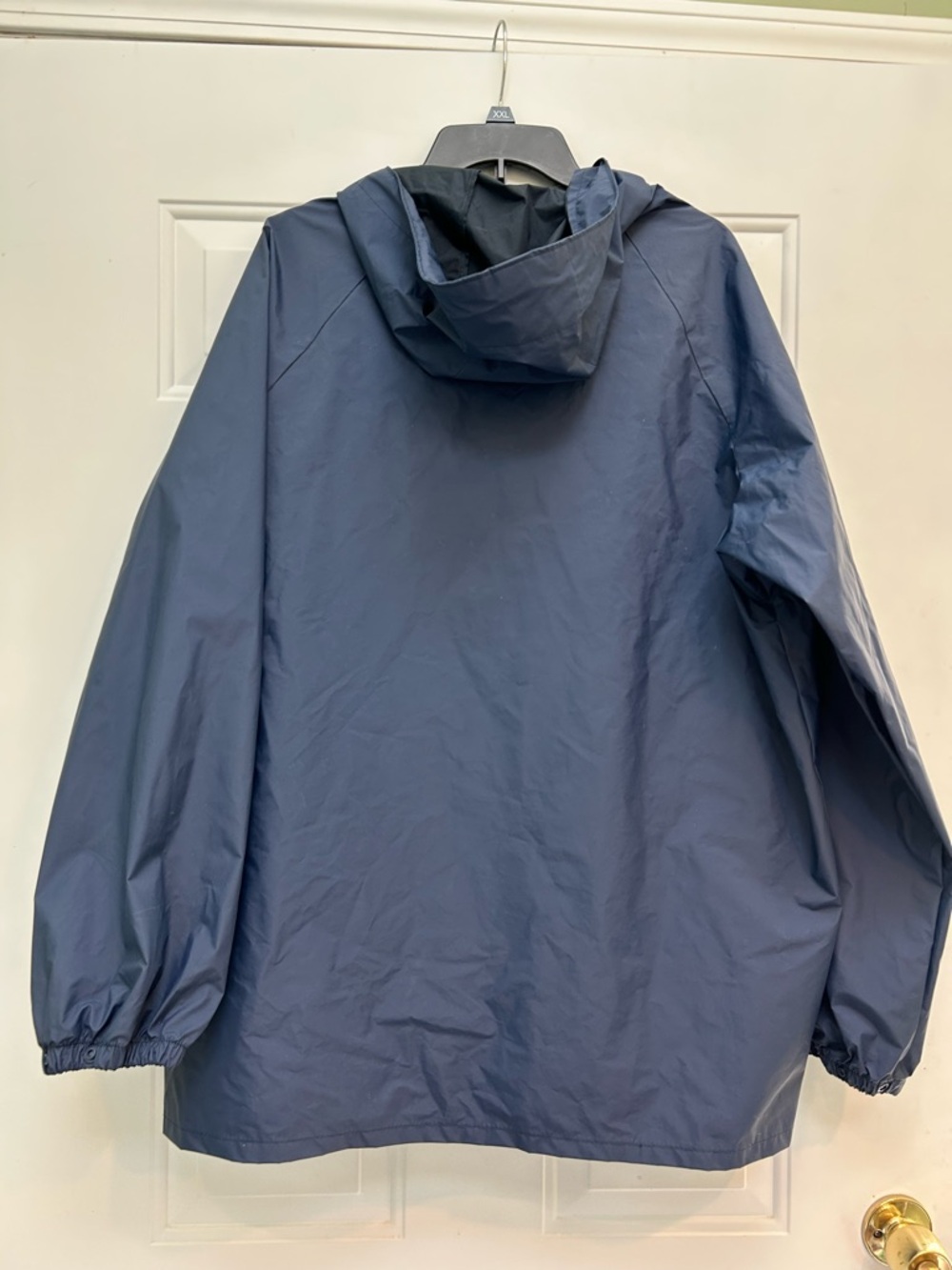 Columbia Navy Rain Jacket with Yellow Logo Men’s L - Picture 8 of 8